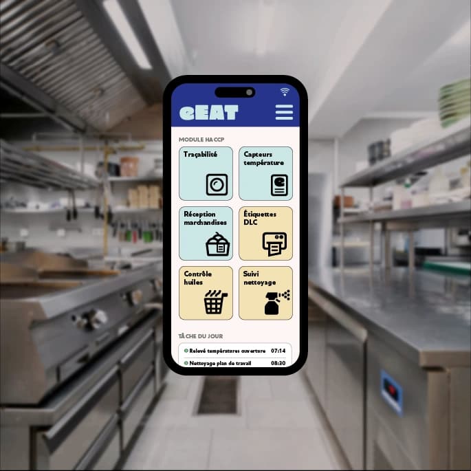eEAT dashboard grouping all mandatory HACCP self-checks