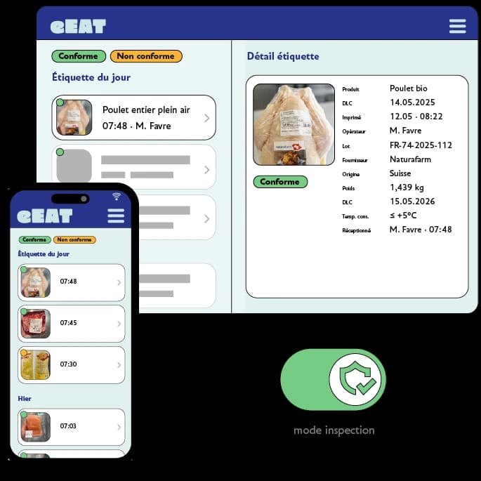 eEAT-Inspektionsmodus, der den Prüfern den Zugriff auf Archive per QR-Code ermöglicht