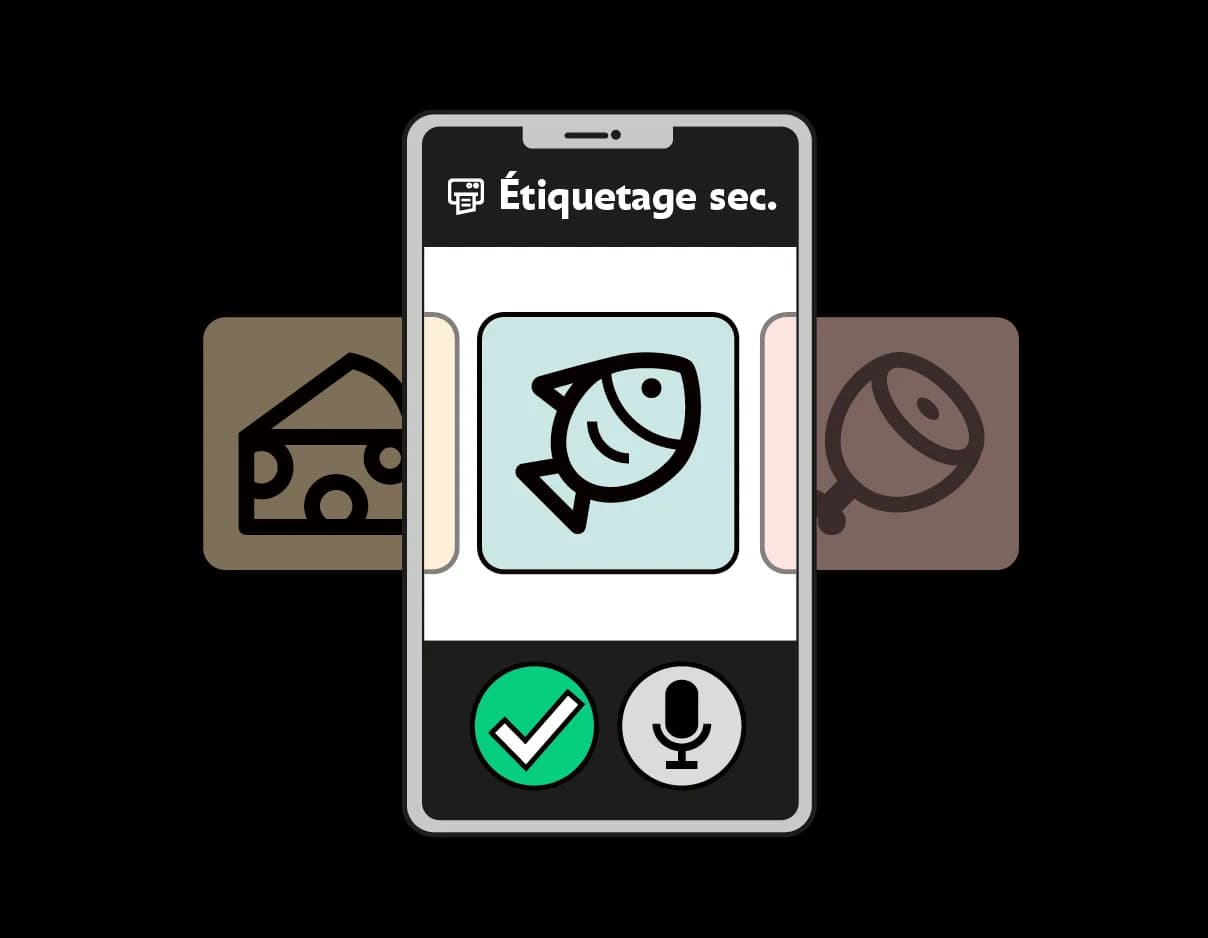Avec eEAT vos produits à étiqueter sont pré-enregistrés, vous n'avez qu'à les choisir.