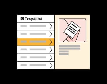 Quick traceability search and results display on eEAT