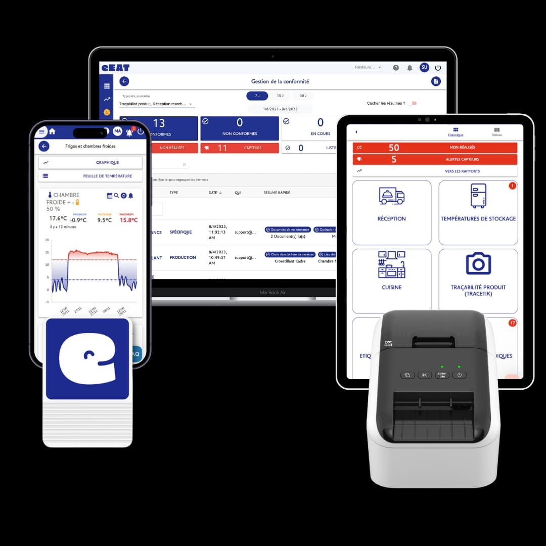HACCP app printer