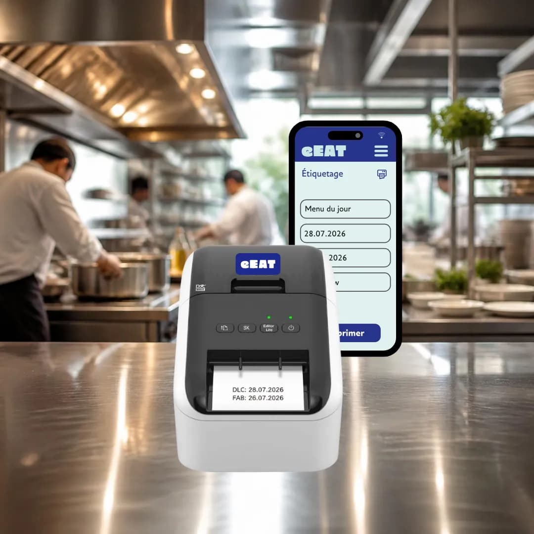 En plus de l'application HACCP eeat propose des capteurs de température connectés