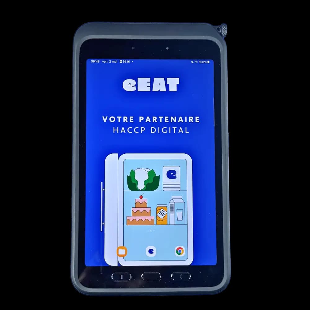 The eEAT tablet designed for kitchens