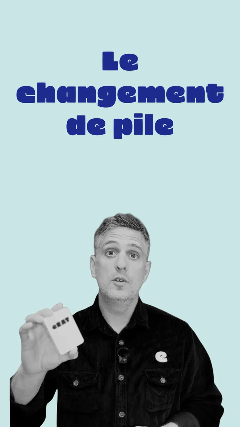 Vidéo changement pile des capteurs