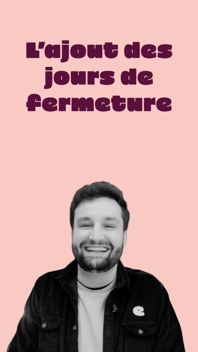 Fermeture établissement